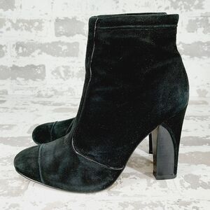 Cole Haan Nike Air Black Almond Toe Zip Up Ankle Boots T615
